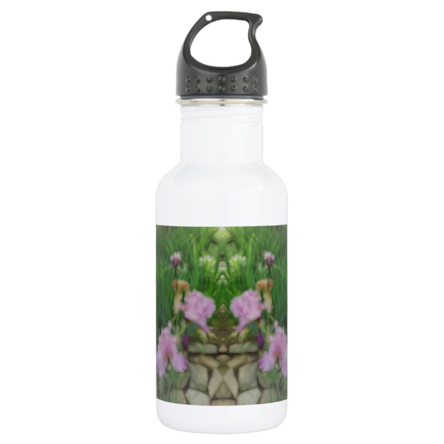 Surreal Fantasy Iris Floral Path 532 Ml Water Bottle (Front)