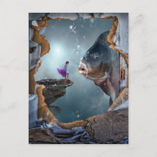 Surreal Fantasy landscape Postcard