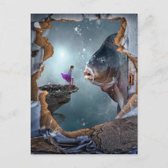 Surreal Fantasy  landscape Postcard (Front)