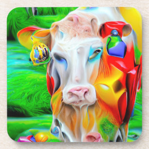 Surreal Farm Art Coaster