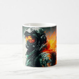 Surreal Fighter Pilot Coffee Mug