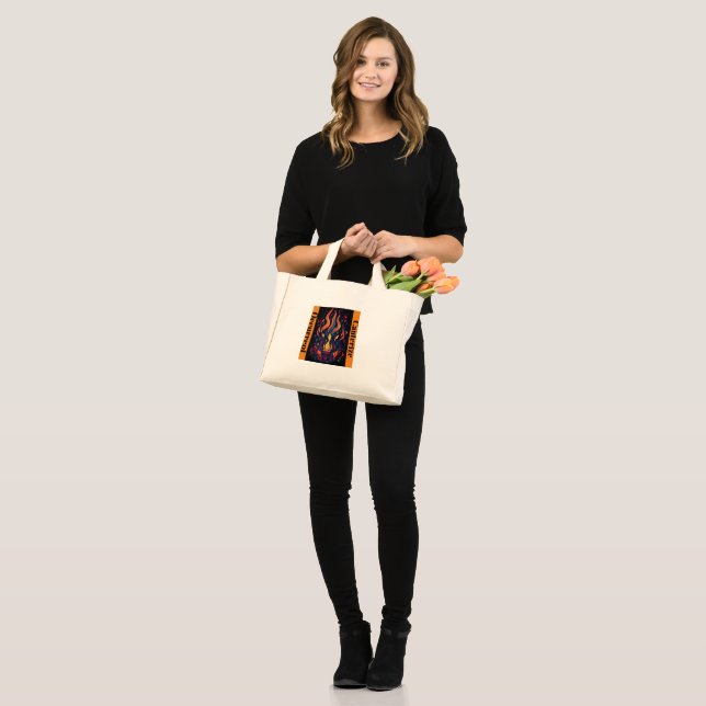 "Surreal Flame Vector Art - 4K Render for - Mini Tote Bag (Front (Model))