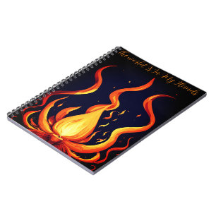 "Surreal Flame Vector Art-4K Render for - Notebook