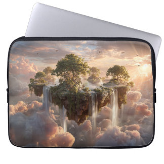 Surreal Floating Islands With Waterfalls Laptop Sleeve
