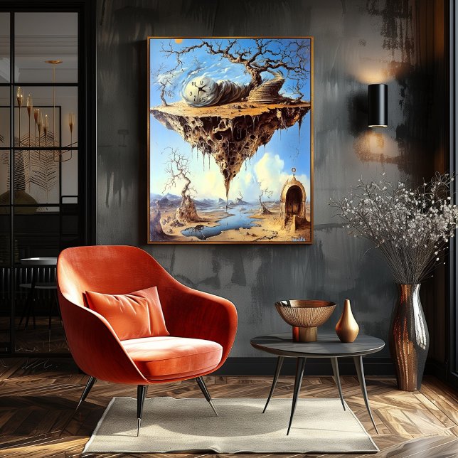 Surreal Floating Land with Spiralling Staircase Poster (Creator Uploaded)