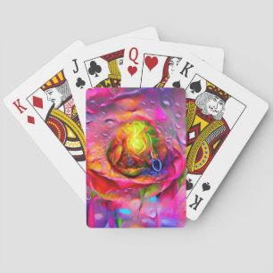 Surreal Floral Art Playing Cards