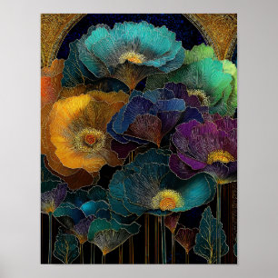  Surreal Flower Wall Art – 4×5 Printable Download