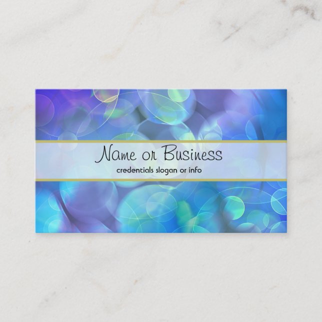 Surreal Fractal Abstract Design Business Card (Front)