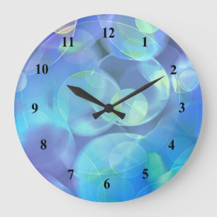 Surreal Fractal Abstract Design Large Clock