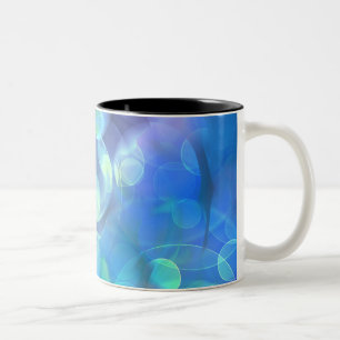 Surreal Fractal Abstract Design Two-Tone Coffee Mug
