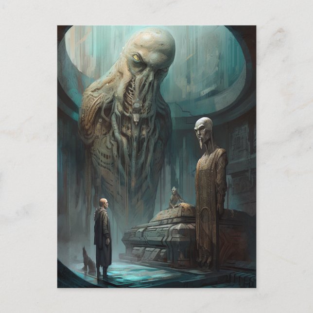 Surreal Gothic Horror Art Postcard (Front)