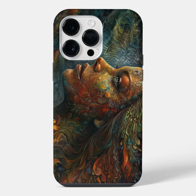 Surreal Illustrated Goddess iPhone Case (Back)