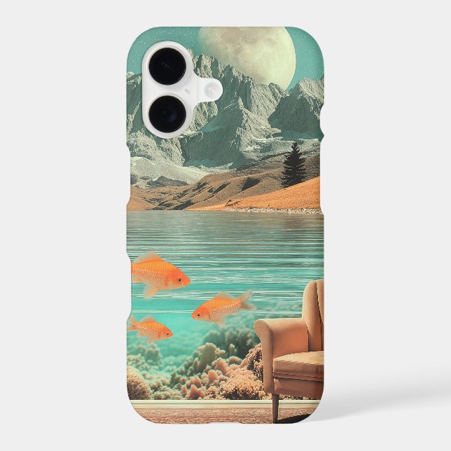 Surreal Interior with Fish and Moonlit Landscape (Back)