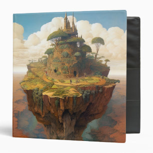 Surreal Island Landscape Fantasy Art Binder