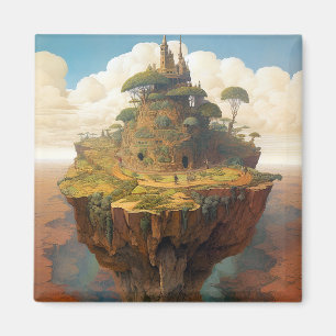 Surreal Island Landscape Fantasy Art Magnet