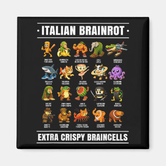 Surreal Italian Brainrot Shirt Funny Alpha Italian Magnet