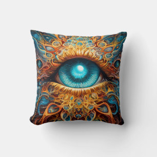 Surreal Kaleidoscope Throw Pillow