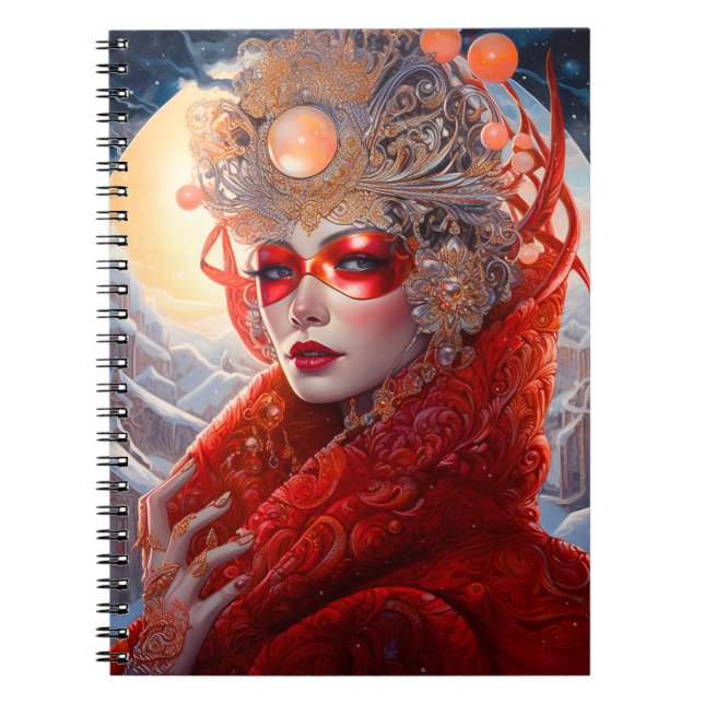 Surreal Lady Fantasy Art Notebook (Front)