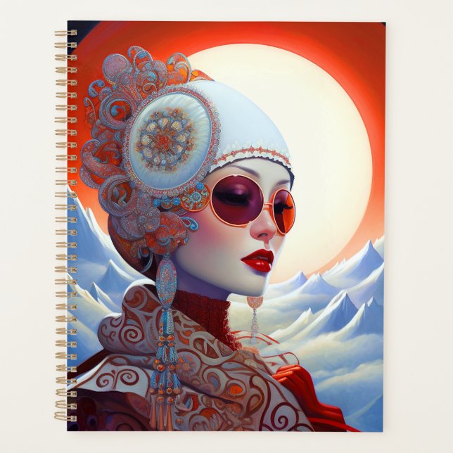 Surreal Lady Fantasy Art Planner (Front)