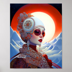Surreal Lady Fantasy Art Poster