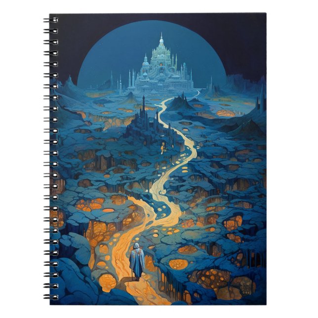 Surreal Landscape Castle Fantasy Art Notebook (Front)