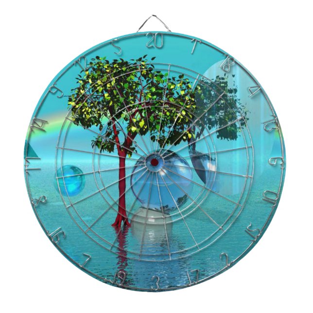Surreal Landscape Dartboard (Front)