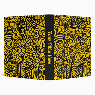 Surreal Life (1.0in) - Black on Amber FFCC00 Binder
