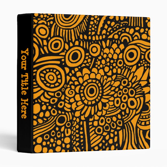 Surreal Life (1.0in) - Black on Orange Binder (Front/Spine)