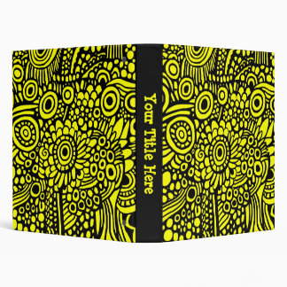 Surreal Life (1.0in) - Black on Yellow Binder