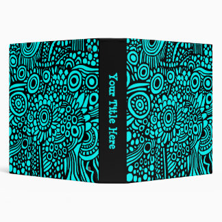 Surreal Life (1.5in) - Black on Cyan Binder