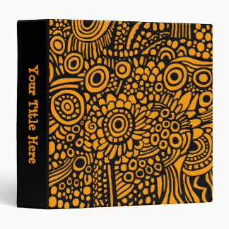 Surreal Life (1.5in) - Black on Orange Binder