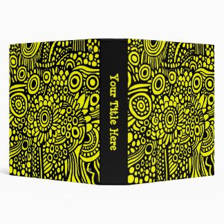Surreal Life (1.5in) - Black on Yellow Binder