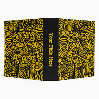 Surreal Life (2.0in) - Black on Amber FFCC00 Binder
