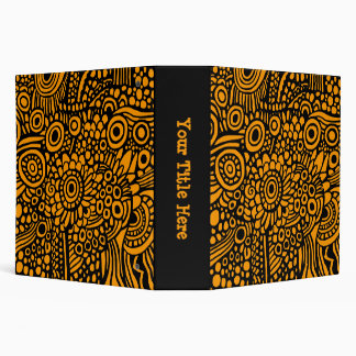 Surreal Life (2.0in) - Black on Orange Binder