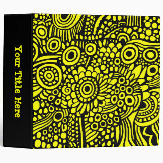 Surreal Life (2.0in) - Black on Yellow Binder