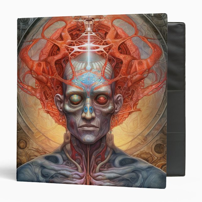 Surreal Man Visionary Art Binder (Front/Inside)