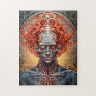 Surreal Man Visionary Art Jigsaw Puzzle