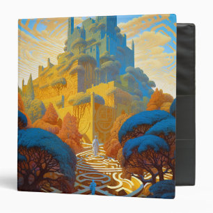 Surreal Maze City Binder