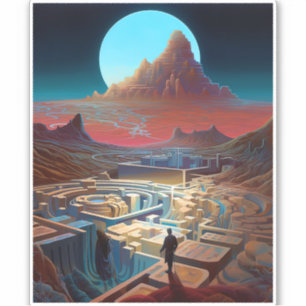 Surreal Maze Landscape