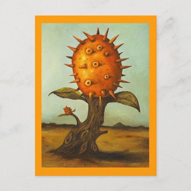 Surreal Melon Tree Postcard (Front)