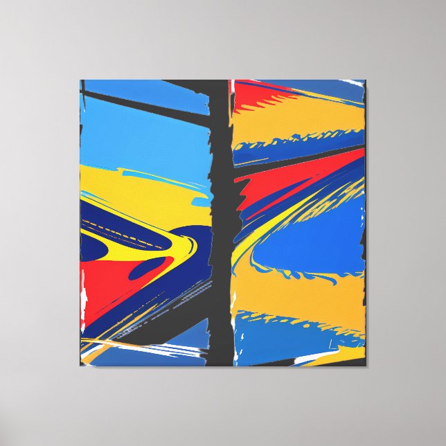 Surreal Mindscape: City within a Woman's Head Canvas Print (Front)