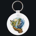 Surreal Mother Nature Hand Holding Earth with Wate Keychain<br><div class="desc">Step into a world of surrealism with this breathtaking fantasy landscape. This unique design features a majestic hand cradling our planet earth, beautifully blending the raw power of nature with a strong environmental message. Whether you’re looking for the perfect earthday gift or a piece of art that speaks out against...</div>