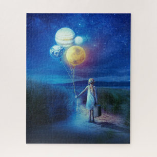 Surreal Moving to Her Future Jigsaw Puzzle