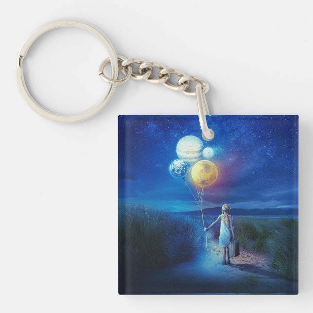 Surreal Moving to Her Future  Keychain (Front)