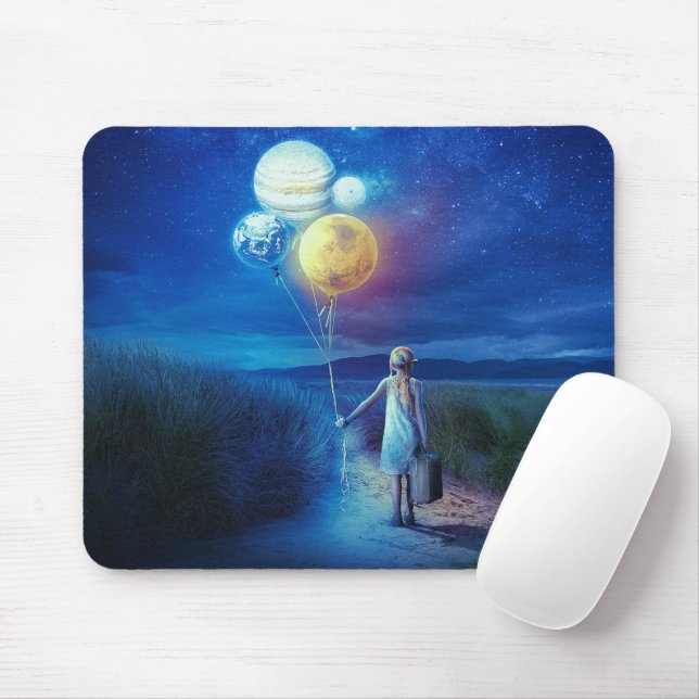 Surreal Moving to Her Future  Mouse Pad (With Mouse)
