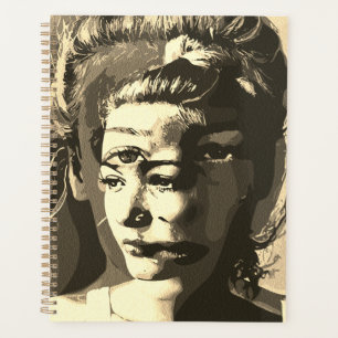 Surreal Multi-Eyed Portrait – Abstract Psychedelic Planner