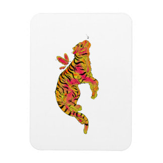 Surreal Neon Tiger Magnet