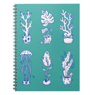 Surreal Ocean Botanicals Notebook