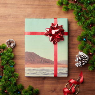 Surreal Ocean Scene With Whales And Coral Wrapping Paper