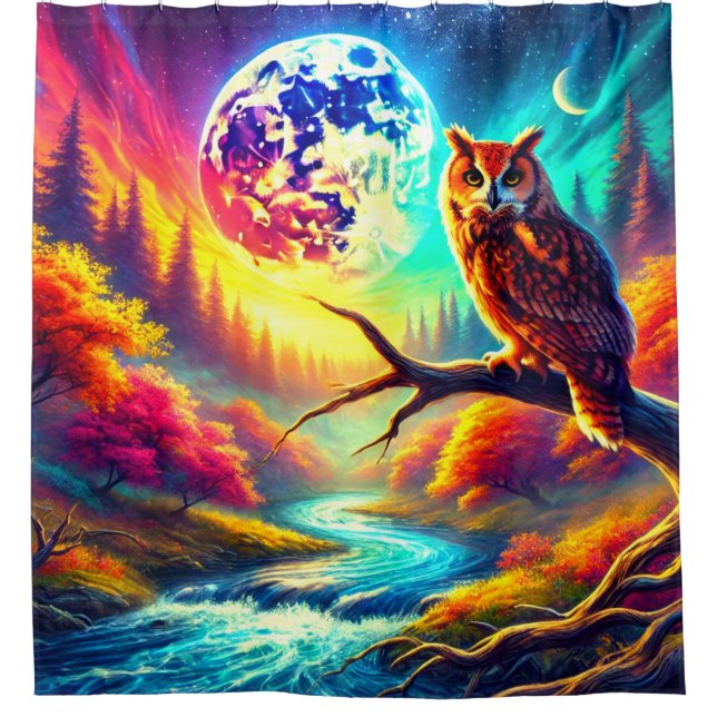 Surreal Owl Moon Landscape (Front)